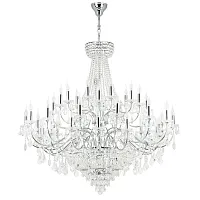 Люстра подвесная Классик (Classic) 700514 Lightstar без плафона на 51 лампу, основание прозрачное хром в стиле классический Люстра подвесная Классик (Classic) 700514 Lightstar без плафона на 51 лампу, основание прозрачное хром в стиле классический